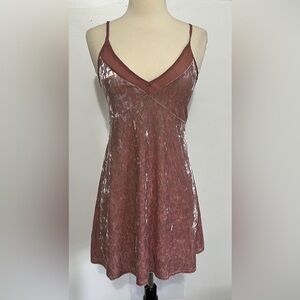 Full Tilt Crushed Velvet Babydoll Dress